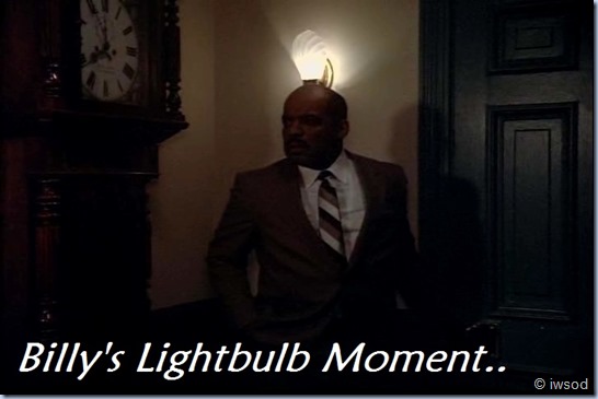 Billy's lightbulb moment..